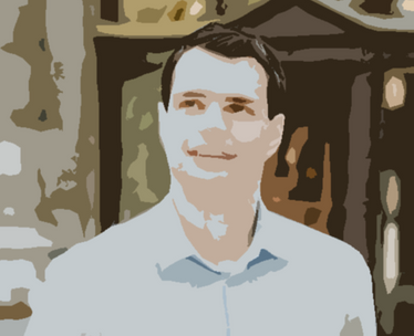 A silhouetted picture of Jack Page, the author of Call to Power, a fast-paced corporate novel packed with plot-twists and original characters